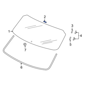 Honda OE - Back Glass Spacer