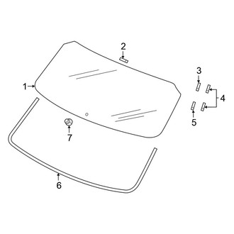 Honda OE - Lift Gate - Glass