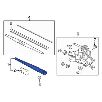 Honda OE - Rear Wiper Arm