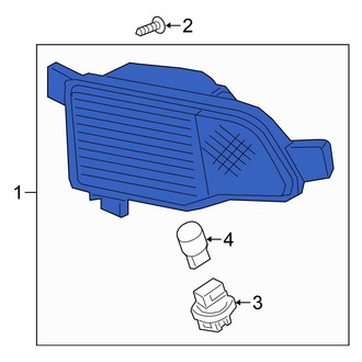 Honda OE - Rear Left Back Up Light Assembly