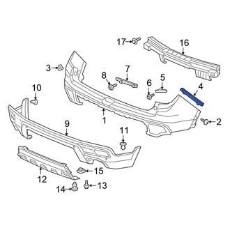 Honda OE - Rear Left Bumper Cover Bracket