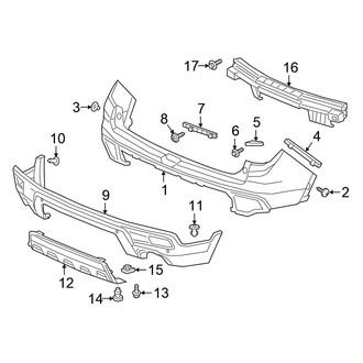 Honda OE - Rear Bumper - Bumper & Components