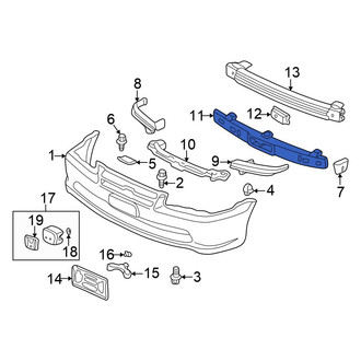 Honda OE - Front Bumper Impact Absorber