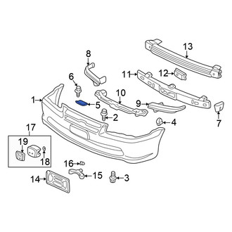Honda OE - Front Bumper Cover Insulator