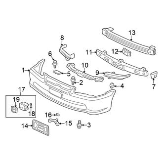Honda OE - Front Bumper - Bumper & Components (Sedan)