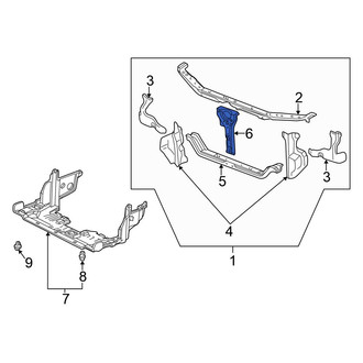 Honda OE - Front Hood Latch Support