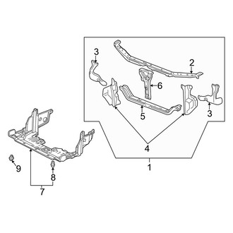 Honda OE - Radiator Support (Sedan 2.3L)