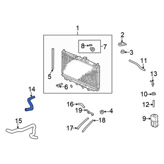 Honda OE - Upper Radiator Coolant Hose