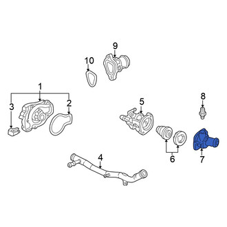 Honda OE - Lower Engine Coolant Thermostat Housing
