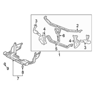 Honda OE - Radiator Support (Sedan 3.0L)