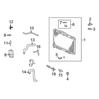 Honda OE - Engine Coolant Reservoir Hose Adapter