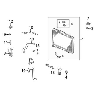Honda OE - Cooling - Radiator & Components (Sedan 3.0L)