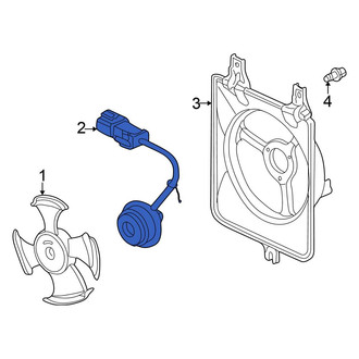 Honda OE - A/C Condenser Fan Motor