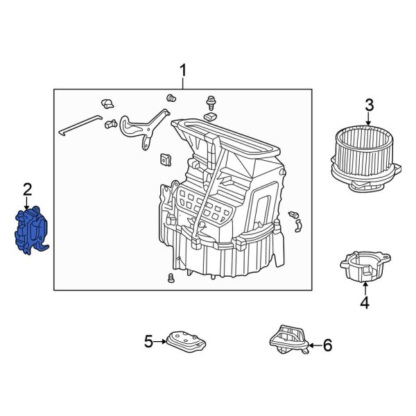 Honda OE 79350S84A01 HVAC Air Adjustment Control Motor