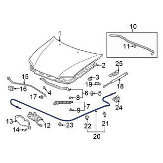 Honda OE - Front Hood Release Cable