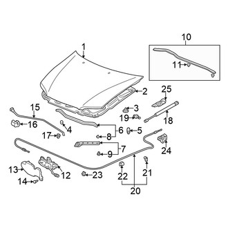 Honda OE - Hood & Components (Sedan)