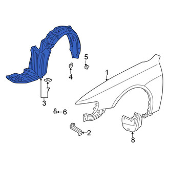 Honda OE - Front Left Fender Splash Shield