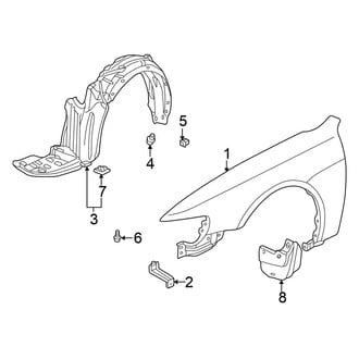 Honda OE - Fender & Components (Sedan)