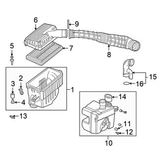 Honda OE - Engine / Transaxle - Air Intake (Sedan 2.3L)