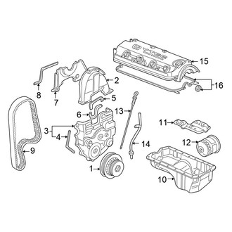 Honda OE - Engine / Transaxle - Engine Parts (Sedan 2.3L)
