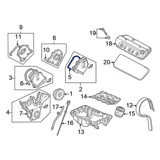 Honda OE - Engine Timing Cover Gasket