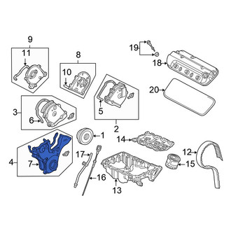 Honda OE - Lower Engine Timing Cover Gasket