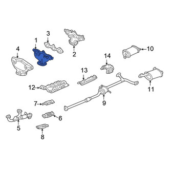 Honda OE - Left Exhaust Manifold