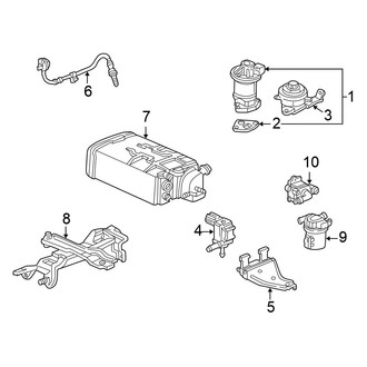 Honda OE - Emission System - Emission Components (EX / LX Sedan 3.0L)