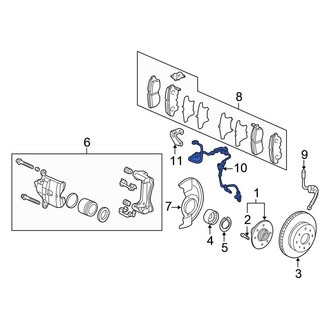 Honda OE - Front Right ABS Wheel Speed Sensor
