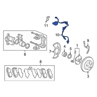 Honda OE - Front Right ABS Wheel Speed Sensor
