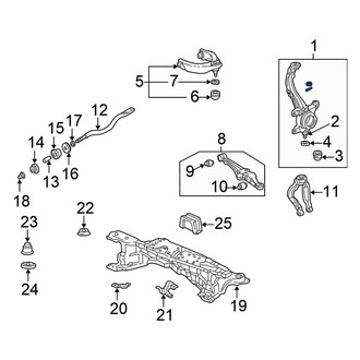 Honda OE - Front Right Steering Knuckle
