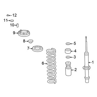 Honda OE - Front Suspension - Struts & Components (USA Only), (Sedan)