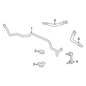 Honda OE - Front Suspension - Stabilizer Bar & Components (Sedan)