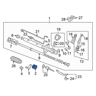 Honda OE - Rack and Pinion Mount Bushing