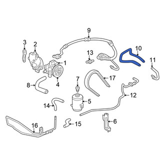 Honda OE - Power Steering Return Hose
