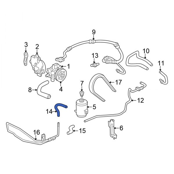 Power Steering Return Hose