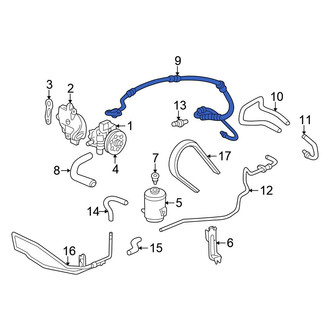 Honda OE - Power Steering Pressure Hose