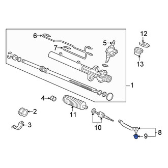 Honda OE - Steering Tie Rod End Boot