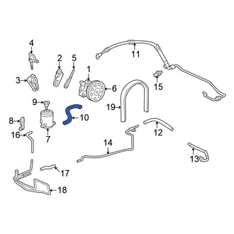 Honda OE - Power Steering Reservoir Hose