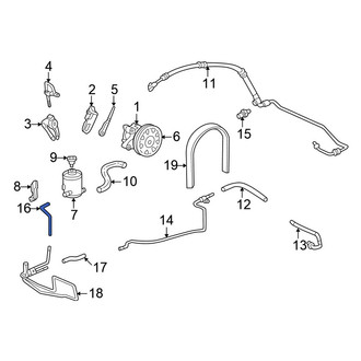 Honda OE - Power Steering Reservoir Hose