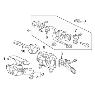 Honda OE - Steering Column - Shroud, Switches & Levers (Sedan)