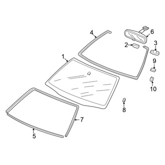 Honda OE - Windshield - Glass (Sedan)