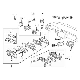 Honda OE - Instrument Panel - Cluster & Switches (Sedan 3.0L)