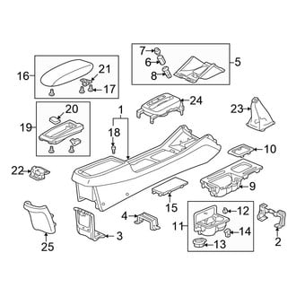 Honda OE - Center Console (DX / EX / EX-R / LX Sedan)