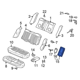 Honda OE - Rear Seat Armrest Cover