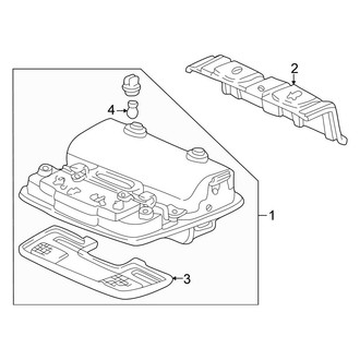 Honda OE - Overhead Console (EX / LX Coupe)