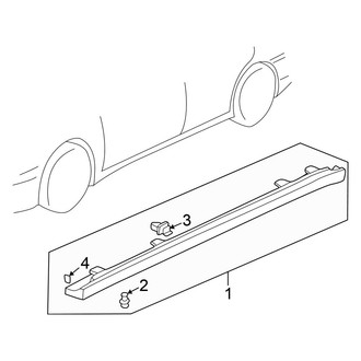 Honda OE - Pillars, Rocker & Floor - Exterior Trim (Sedan)