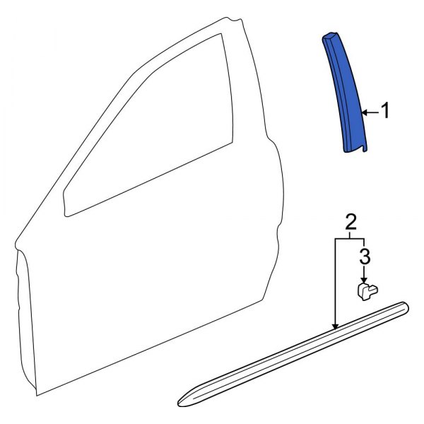 Body B-Pillar Molding