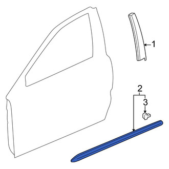Honda OE - Front Left Door Molding