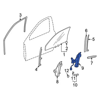Honda OE - Front Right Window Regulator